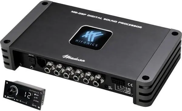HIFONICS M8-DSP Medusa 8CH DSP Processore di segnale DSP per auto a 8 canali + DRC Nuova Collezione
