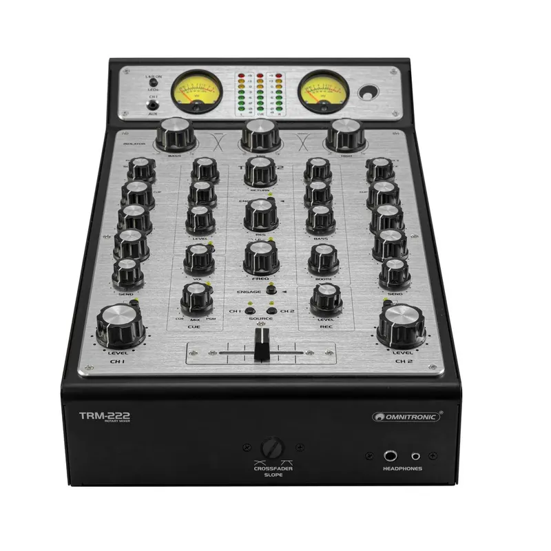 Vendita Finale OMNITRONIC TRM222 MIXER ROTATIVO 2 CANALI PER DJ