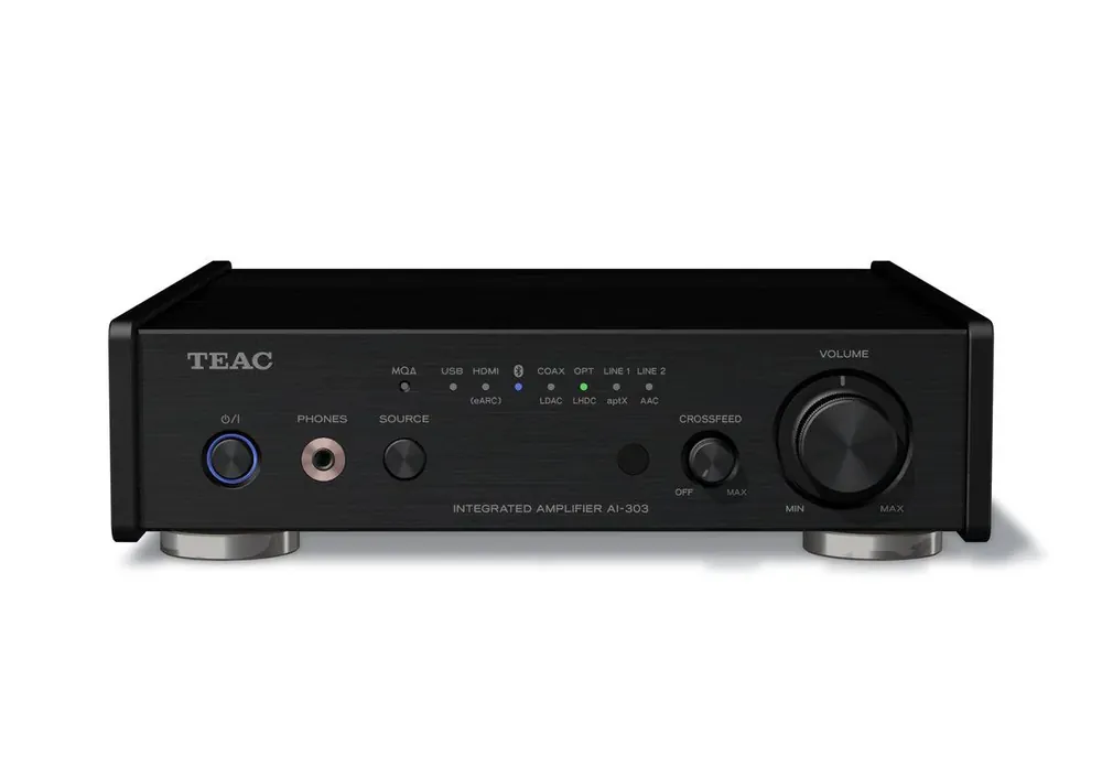 Prezzo Di Fabbrica TEAC AI-303 BLACK Amplificatore con DAC, aptX™ HD e un ingresso audio USB, Hi-Res DSD256 e PCM 384/32