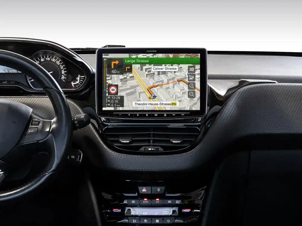 Alpine INE-F904-208 autoradio 2 DIN per Peugeot 208 dal 2012 Car Play Android Auto Solo Oggi