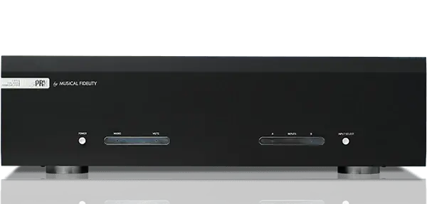 Musical Fidelity M6s Prx BLACK Finale di potenza stereo high end. Potenza 2x230W su 8 ohm. Costruzione Dual-Mono. 2 ingressi, 1 bilanciato XLR e 1 RCA Novità