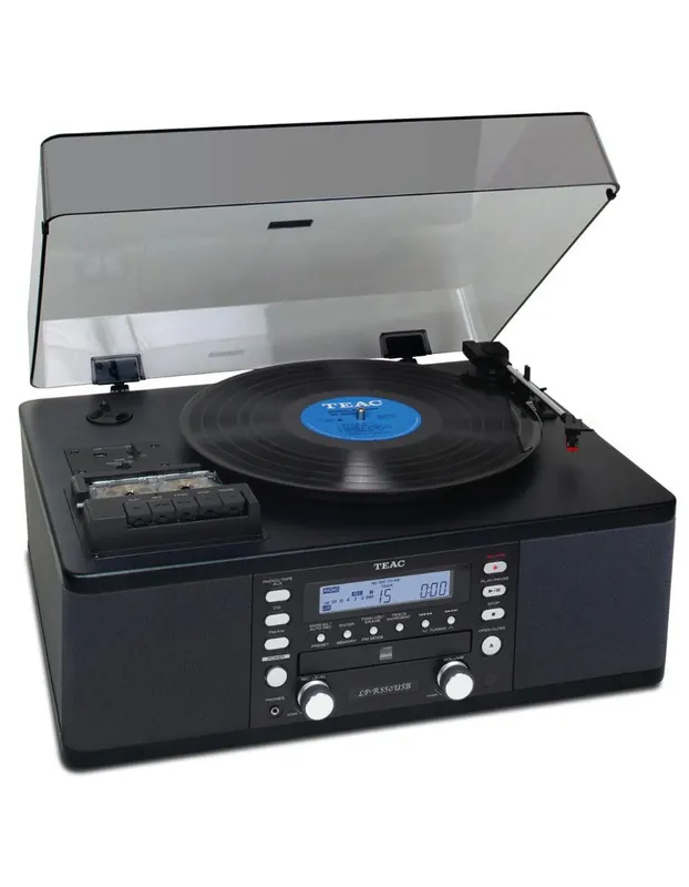 TEAC LP-R550USB BLACK lettore CD-Recorder / Casette / Giradischi All-in-one system Subito Disponibile