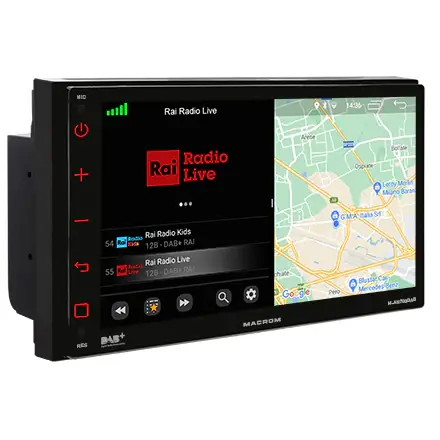 Macrom M-AN700DAB autoradio 2 DIN 6,75" Android 10 - DAB+ e NETFLIX integrati Offerta Del Giorno