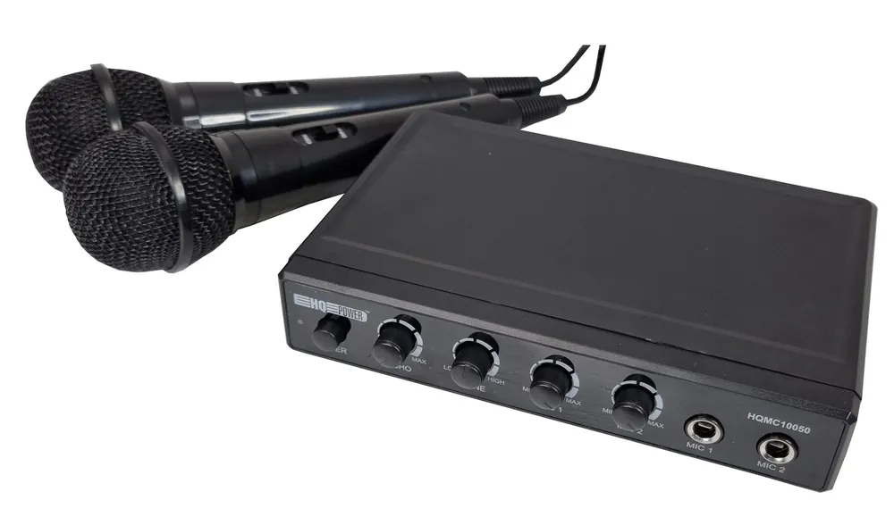 HQ POWER HQMC 10050 Kit Karaoke con 2 microfoni Compra Oggi Stesso