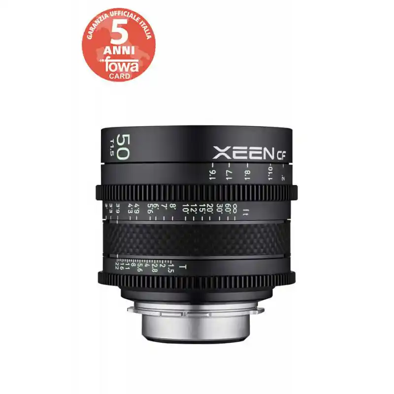 Popolare Samyang XEEN CF Obiettivo 50mm T1.5 FF Cine PL in fibra di carbonio