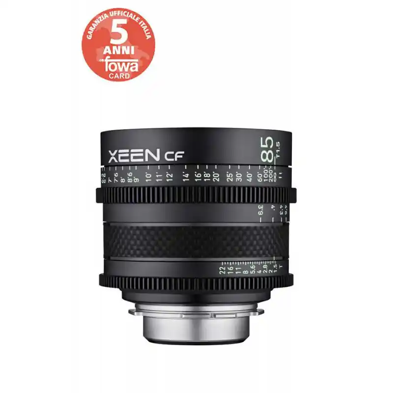 Promozione Samyang XEEN CF Obiettivo 85mm T1.5 FF Cine Sony E in fibra di carbonio
