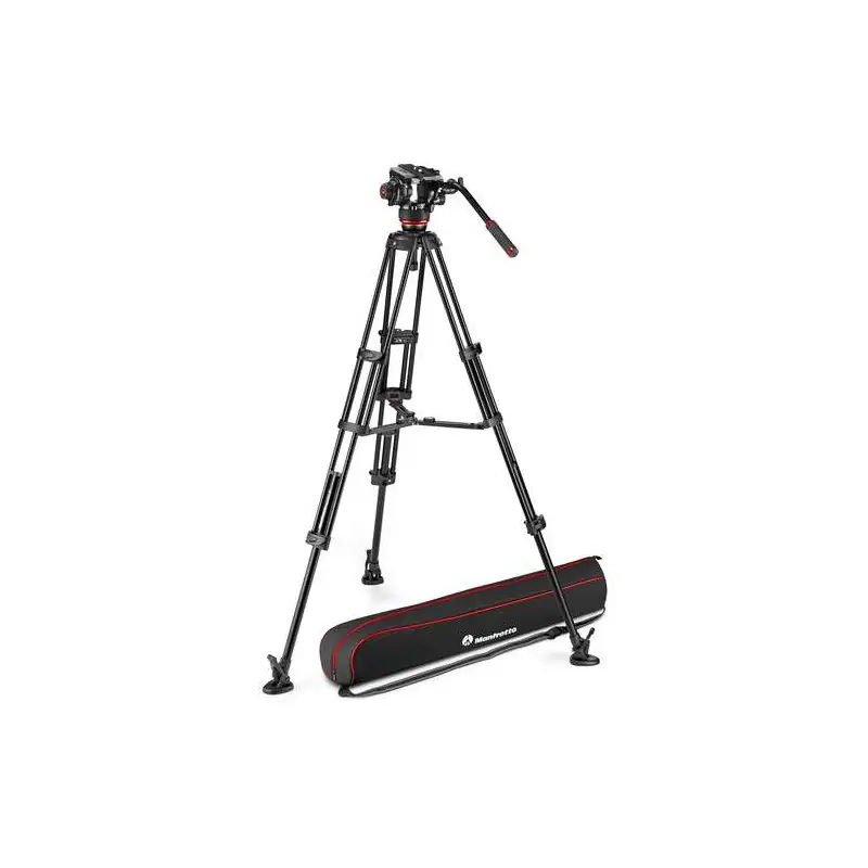 MVK504XTWINMA Manfrotto Testa Fluida 504X e Trep. 2 tubi in Allu. e stab. centr. Prezzo Basso