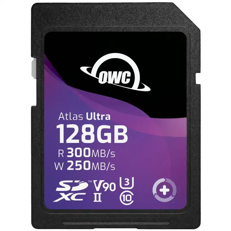 OWC 128GB Atlas Ultra SDXC UHS-II V90 Media Card - R 300MB/s - W 250MB/s Ultima Occasione