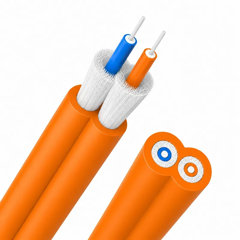Nuovo Arrivo Cavo Zip Cord 2 Fibre Multimodale 50/125 OM2 2.9x5.8 mm Arancione