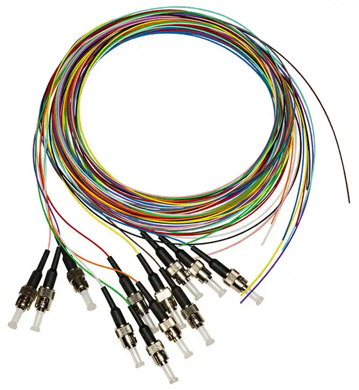 Economico Set 12 Pigtail Fibra Ottica Multimodale OM3 ST 50/125 2 m