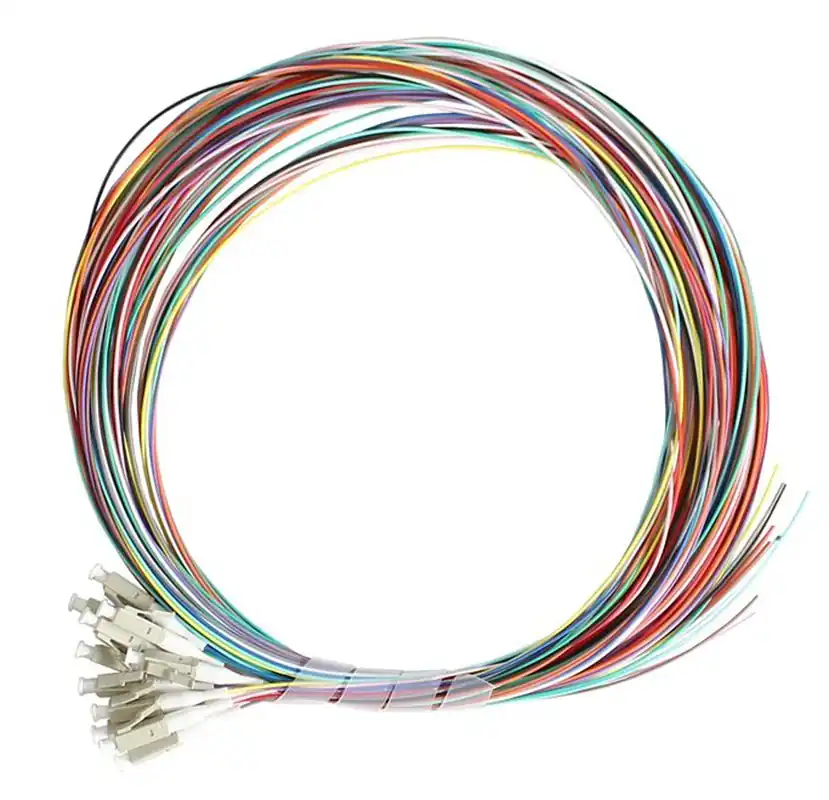 Nuovo Arrivo Set 12 Pigtail Fibra Ottica Multimodale OM4 LC 50/125 2 m