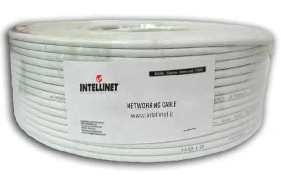 Matassa U/UTP, 4 coppie, Cavo Cat.5E Rame 100m Rigido Grigio Nuovo Arrivo