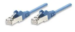 Popolare Cavo di rete Patch in Rame Cat. 6 Blu S/FTP 0,5 m