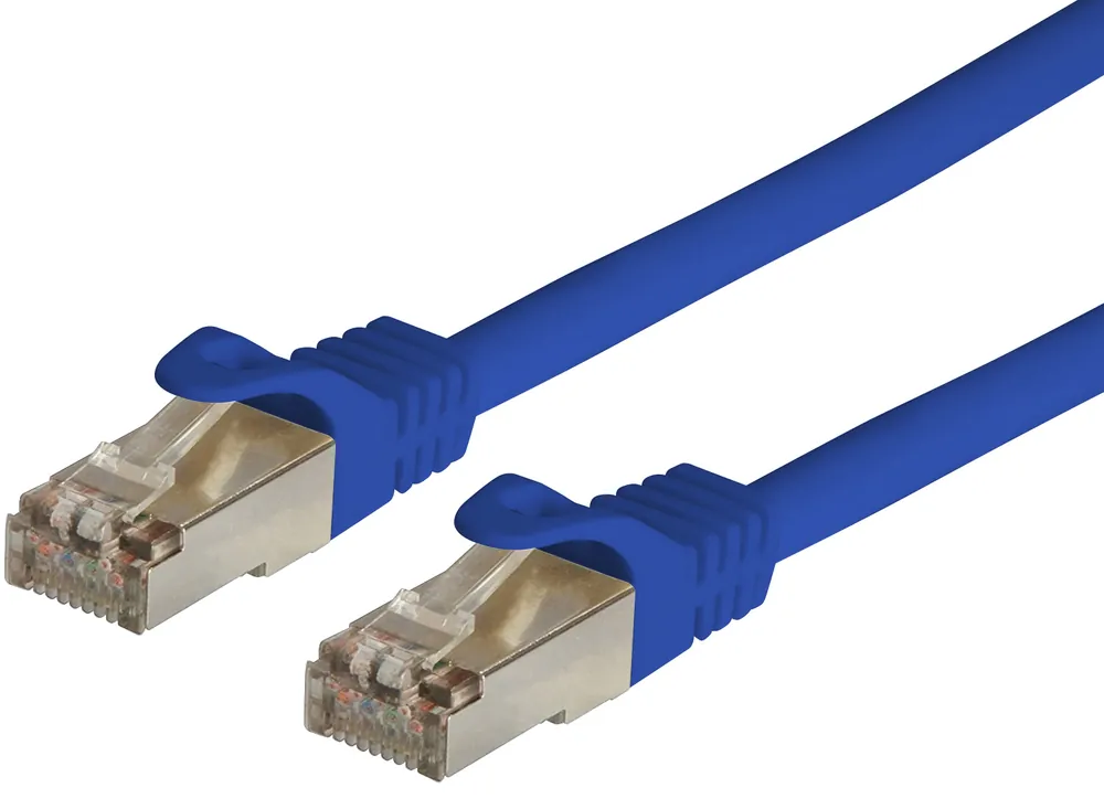Cavo di rete Patch in CCA Schermato Cat. 6 Blu F/UTP 0,5 m Bulk Must-Have