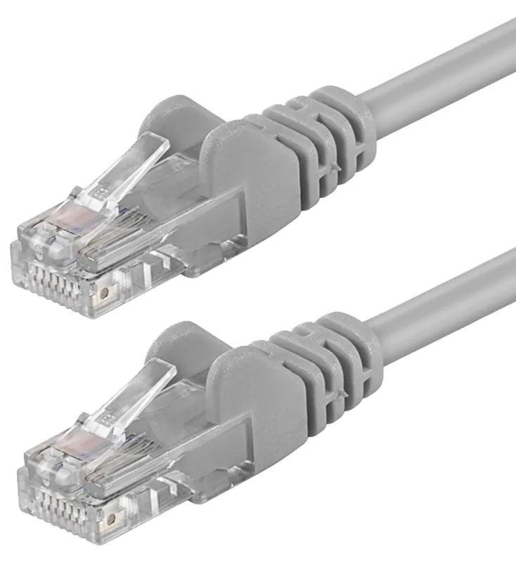 Ultimissimo Modello Cavo di Rete Patch in Rame Cat.6 Grigio U/UTP LSZH 5m