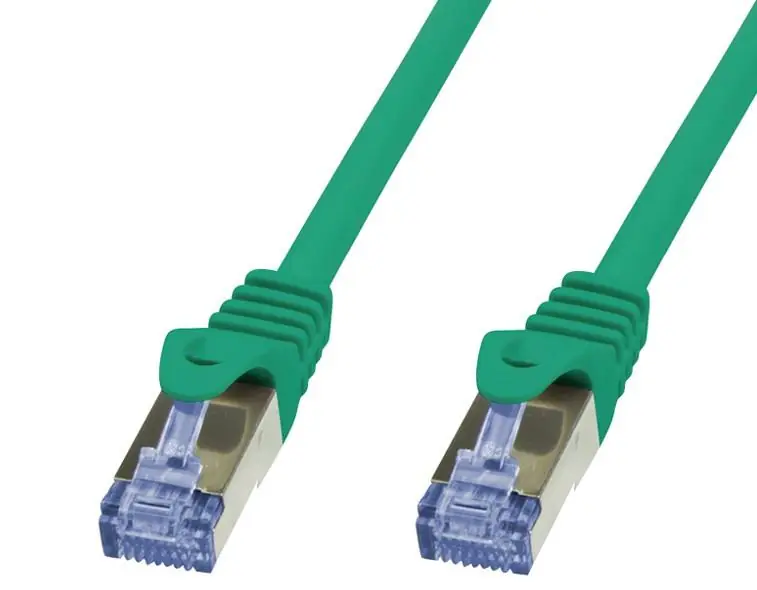 Cavo di rete Patch in Rame Cat. 6A Verde SFTP 0,5m Promozione