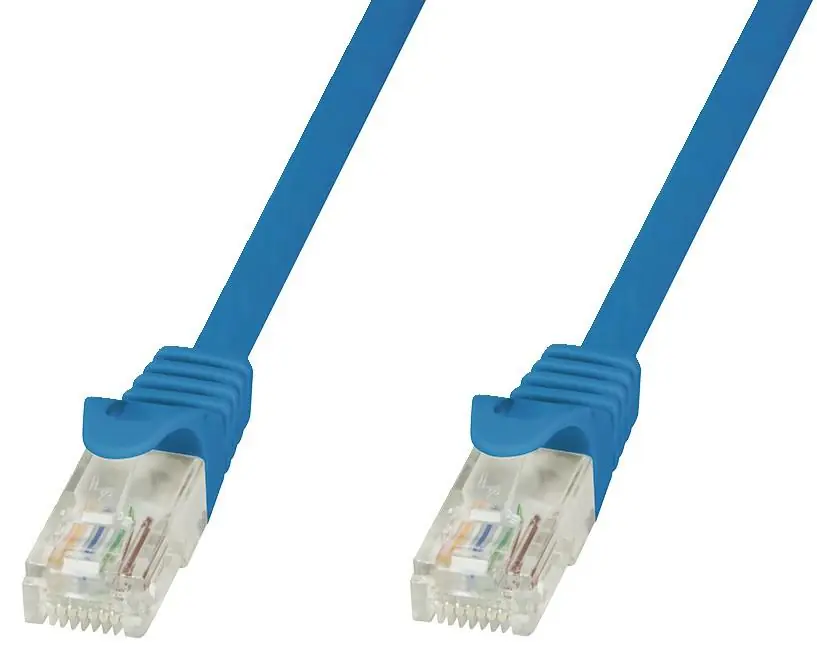 Cavo di rete Patch in CCA Cat.5E Blu UTP 10m Spedito Oggi