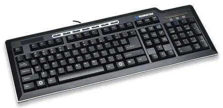 Più Venduto Tastiera multimediale PS2 Nera 7 tasti multimediali