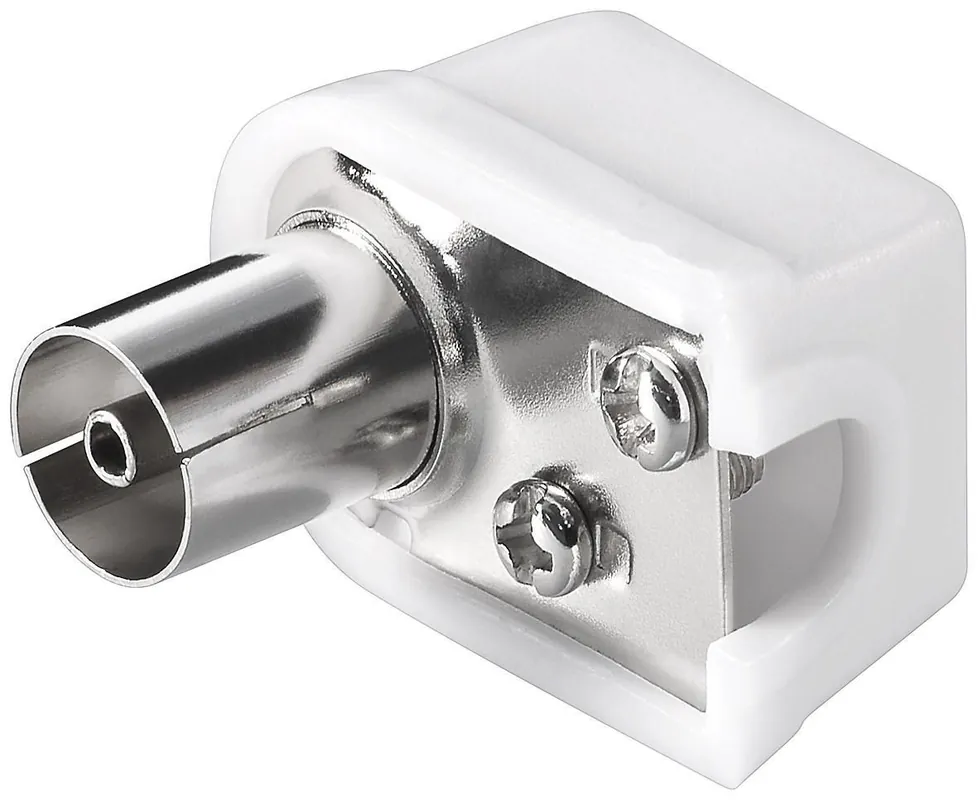 Connettore Cavo Antenna TV Femmina Angolato 9.5 mm Non Perdere