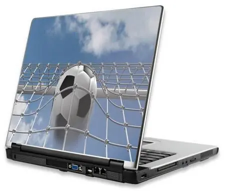 Prezzo Di Fabbrica Pellicola adesiva per Notebook serie calcio ‘‘Pallone in rete‘‘