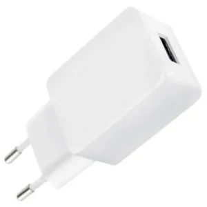 Caricatore USB 2,4A Compatto Spina Europea 2 pin Bianco Esclusivo