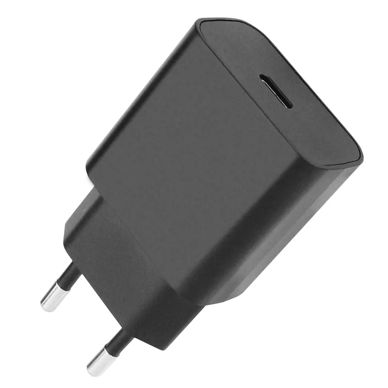 Caricatore USB tipo C 3A 5V/12V Compatto Spina Europea 2pin Nero Super Prezzo