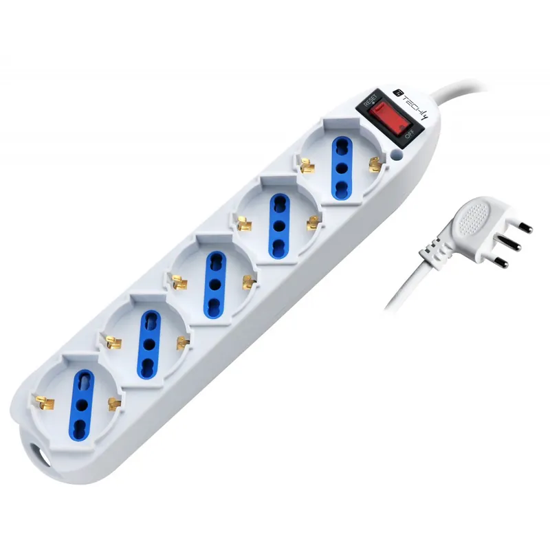 Solo Oggi Multipresa 5 Posti Italiana Bipasso / Schuko con spina 10A