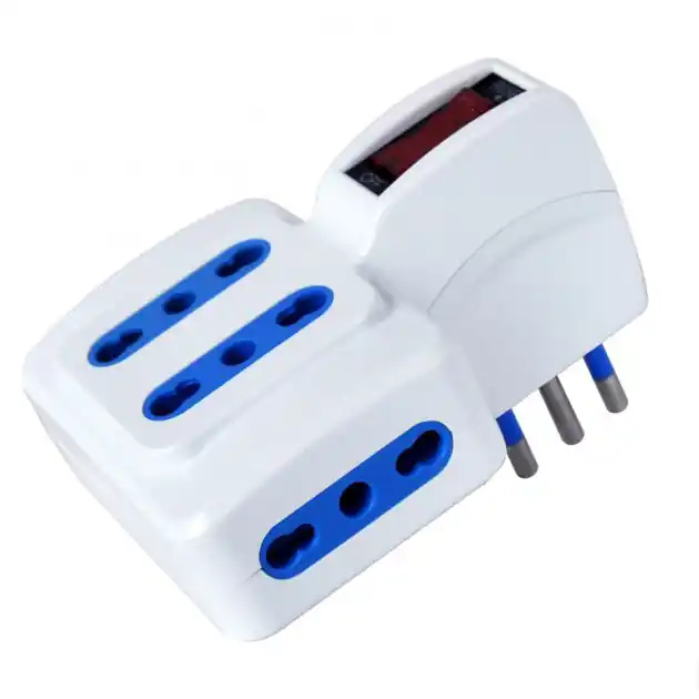 Adattatore con spina 10A e 4 prese Italiane Bipasso Miglior Prezzo