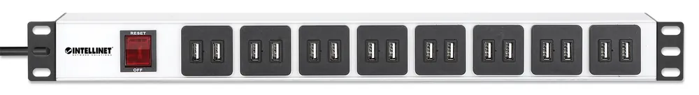 Prezzo Basso Multipresa per Rack 16 uscite USB tipo A Spina Schuko Angolata 1U
