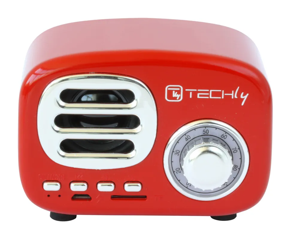 Radio Speaker Bluetooth Wireless, Design Radio Classico, rosso Nuovo Arrivo