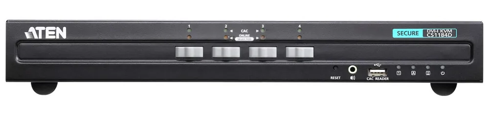 Switch KVM USB DVI per la sicurezza a 4 porte, CS1184D Ultimissimo Modello