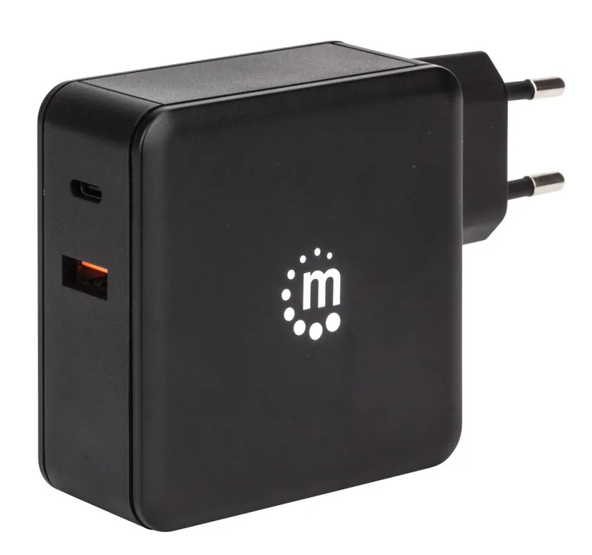 Alimentatore 45W con porte USB-C e USB-A Nero Di Tendenza