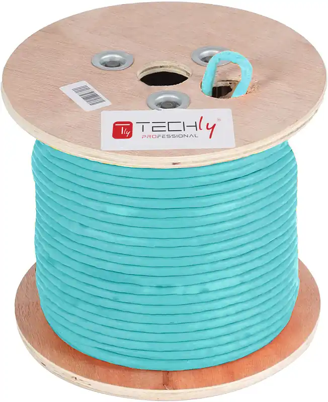 Matassa U/UTP Cavo Cat.6A Rame 305m LSZH Rigido Blu Reso Gratuito