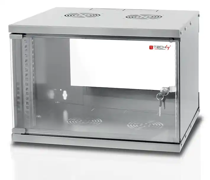 Armadio Rack 19" a Muro 6U prof. 320 Grigio Assemblato Ricondizionato Spedizione Espresso