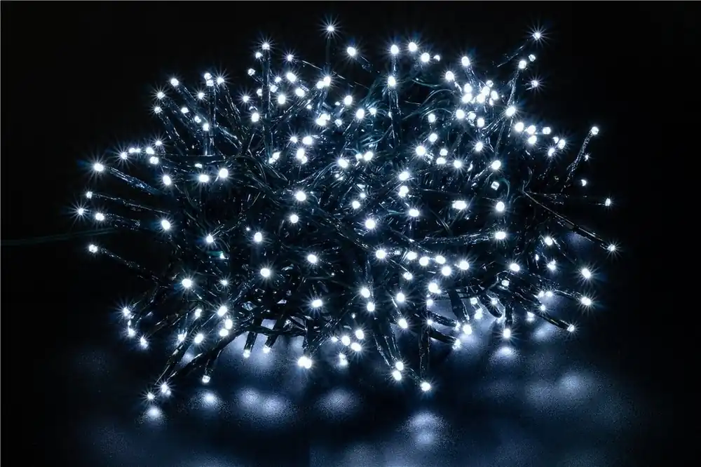 Luci Natalizie Interno/Esterno 400 LED Spina Schuko 8 Funzioni A++ Subito Disponibile