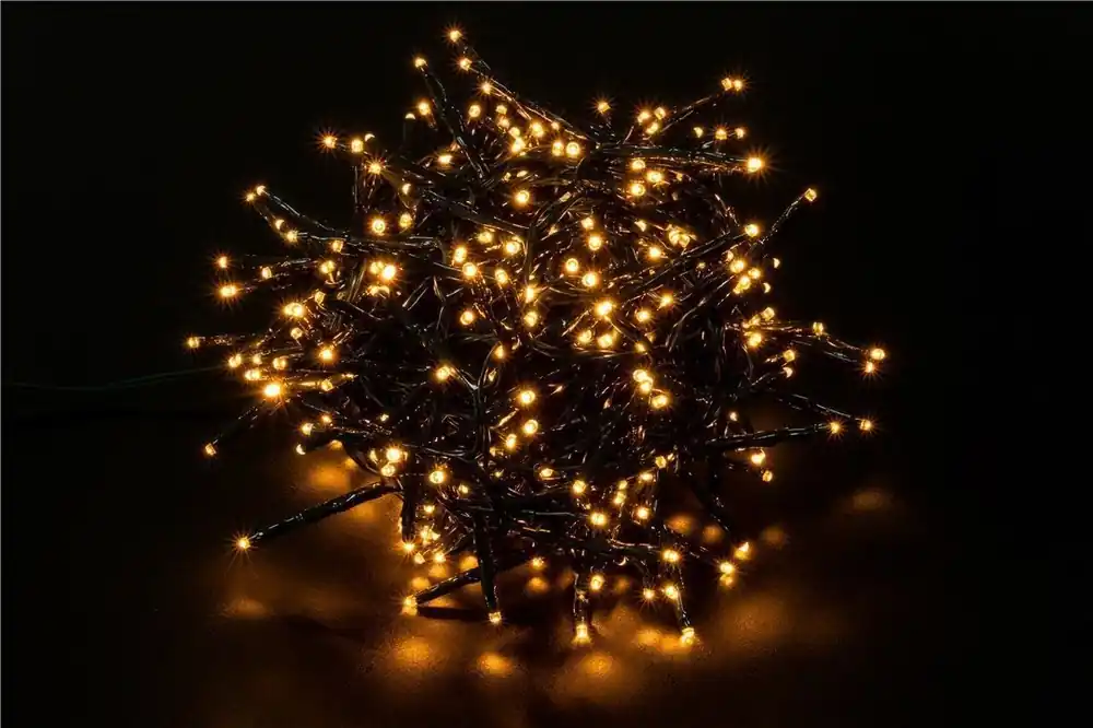 Luci Natalizie Interno/Esterno 400 LED Bianco Caldo 8 Funzioni A++ Prezzo Di Fabbrica
