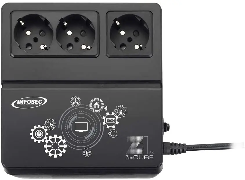 Spedito Oggi Gruppo di Continuità UPS Z1 400VA CUBE Offline Nero