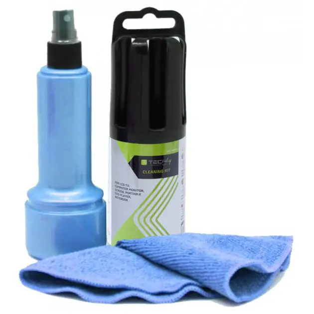 Sconto Spray di Pulizia per Monitor LCD con Panno in Microfibra Azzurro