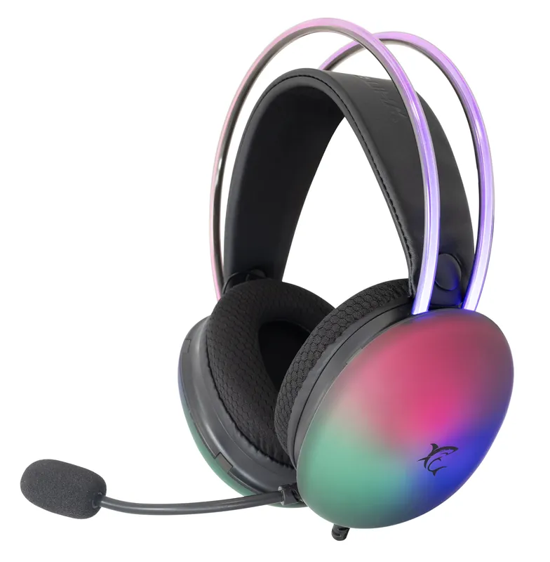 Subito Disponibile Cuffia Gaming Stereo con Microfono e Illuminazione RGB su Cuffie e Archetto Nero FIREFLY