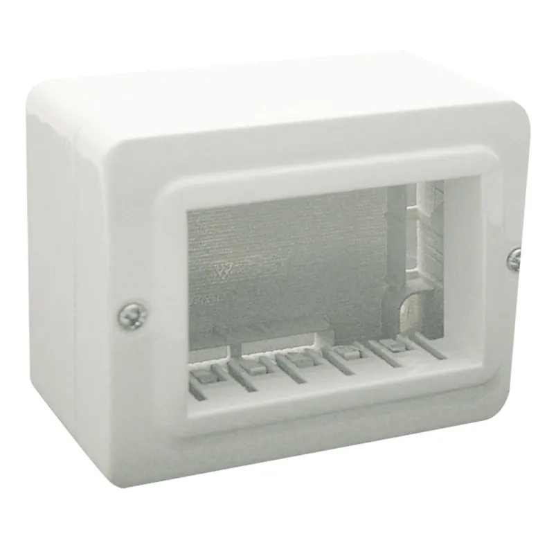 Promozione Esclusiva Contenitore Autoportante Minicanali IP40 S44 3 Moduli Bianco