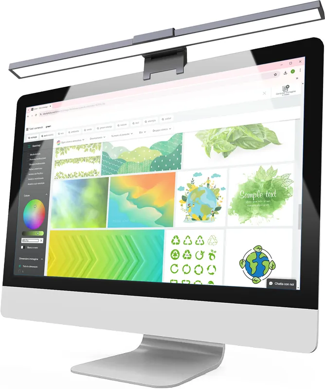 Promozione Barra Luminosa per Monitor 66 LED Luce di Lettura USB-C™ con Regolazione Temperatura Colore e Dimmer