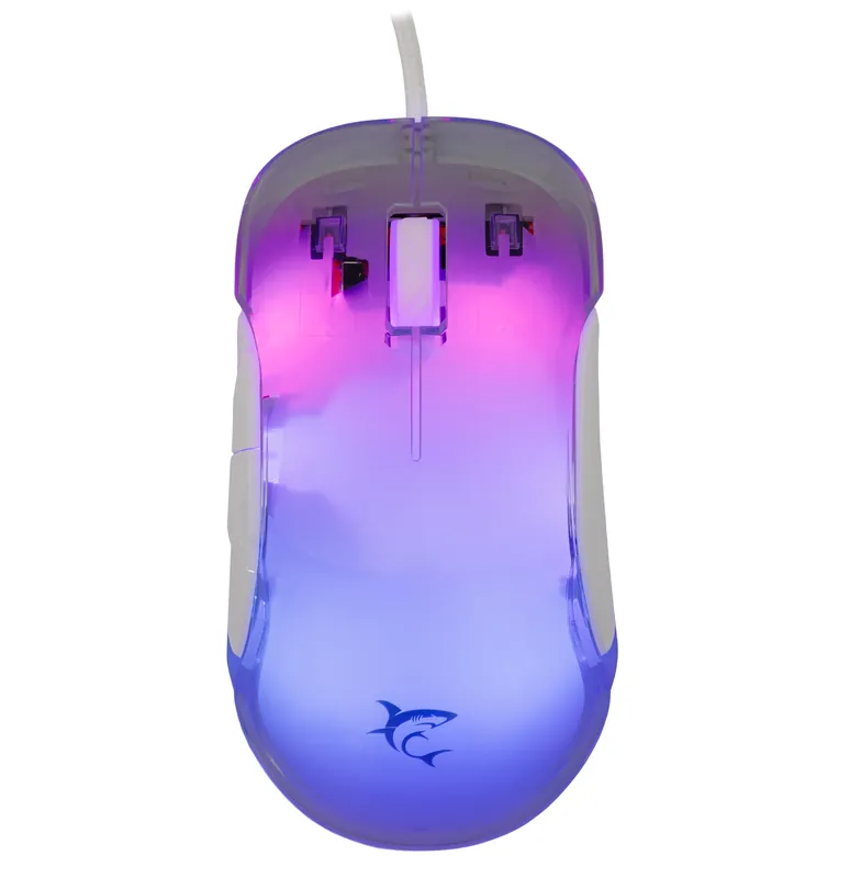 Mouse Ottico USB Gaming 12800 Dpi 7 Tasti Retroilluminazione LED RGB Bianco, MORDRED Occasione Imperdibile